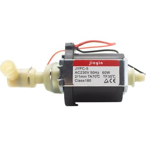 Jiayin JYPC-5 AC 230V 50Hz 60W 150cc/mln ectromagnetic Solenoid Water Pump for Iron / Beverage machine / Coffee machine ,etc
