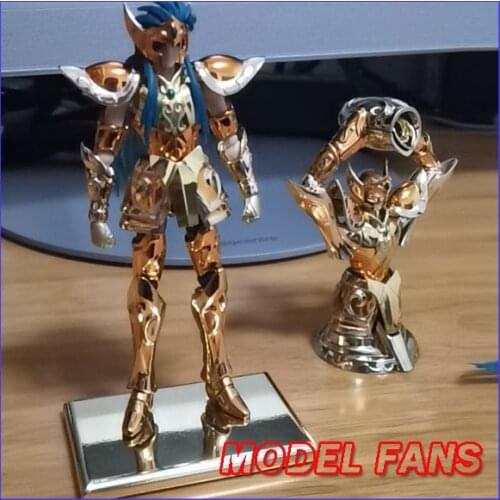 MODEL FANS IN-STOCK mini cloth myth DDP 100mm EX gold saint Aquarius Camus with object metal armor action figure toy