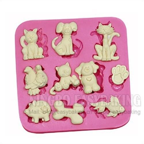 Cake Decorating Mold Multi Animals Silicone Mould For Fondant Chocolate Resin Clay Cake Tools