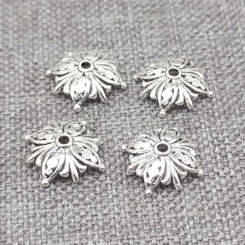 925 Sterling Silver Butterfly Bead Caps Clover Leaf Bracelet Spacer 8mm 10mm