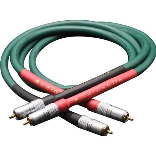 Hifi Audio FA-220 7N OCC RCA plug RCA CD DVD player Speaker interconnect Nakamichi RCA interconnect Cable