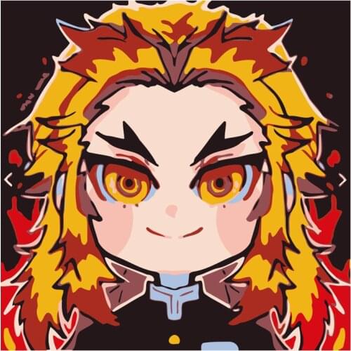 Anime Drawing Tool Crafts for Creativity Children Peinture Pair Number Demon Slayer Kimetsu No Yaiba Baby Coloring Painting Toys