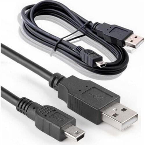 1000PCS USB 2.0 A Male to 5 Pin Mini USB Data Sync Charging charger Cable for GPS MP3 MP4 Player Digital Camera phone