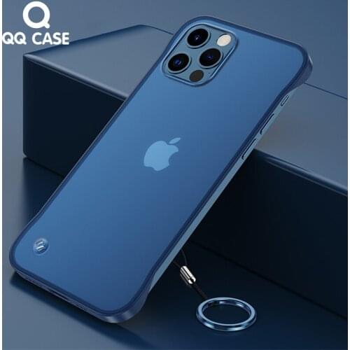 Matte Slim Frameless Phone Case For iphone 12 MINI 11 Pro Max 6 6S 7 8 Plus SE 2 2020 X XS XR XS MAX Soft Clear TPU Ring Case