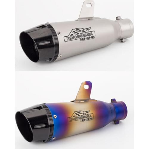 Motorcycle modified exhaust pipe muffler For exhaust pipe GSXR750 R6 ZX6R R34 z900 most scooter