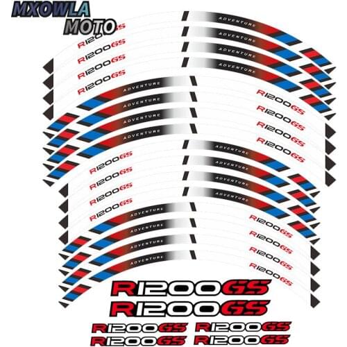 Motorcycles wheel stickers Reflective Rim moto Stripe Tape For R1200GS ADVENTURE 19''17