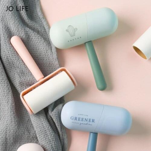 JO LIFE Nordic Capsule Sticky Paper Roller Dust Paper Tearable Replaceable Adhesive Brush Clothes Lint Brush Hair Remover