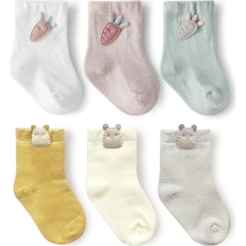 New arrival children baby socks soft cute cartoon newborn baby socks for kids boys girls high quality warm cotton socks