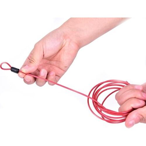 Useful Anti-theft Bike Security Double Loop Cable Strong Braided Steel For Bike Bicycle Motorcycles Chain Lock