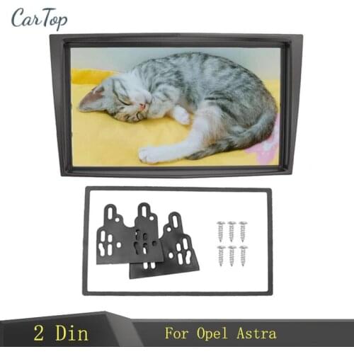 2Din Frame for or Opel Astra Antara Corsa Zafira Car Radio Double 2 Din Fascia Dash Installation Trim Kit Face Plate Bezel