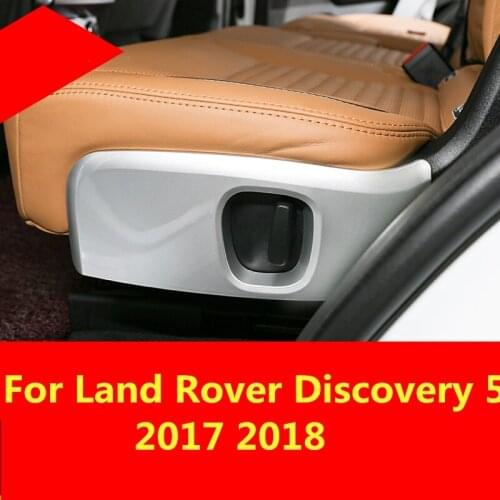 Seat frame adjustment electric switch button panel decoration piano black Interior For Land Rover Discovery 5 2017 2018