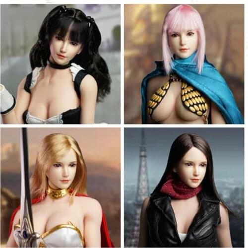 SUPER DUCK 1/6 female head SDH015 A B C D for Pale Phicen Hot toys 12" figure