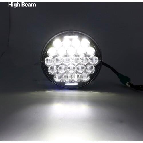 5 3/4" Motorcycle Projector LED Headlight 5.75 inch Hi/Lo Beam 5D Lens White DRL For motor Sportsters, Dynas, Indian Scout