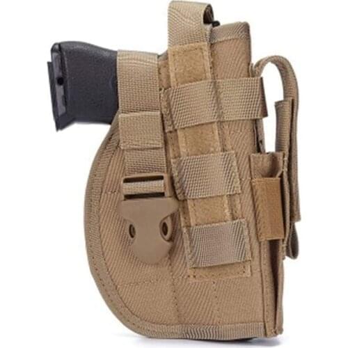 Tactical Molle Gun Holster for Glock 17 19 Beretta M9 P226 Airsoft Pistol Holster Universal Waist Gun Case with Magazine Pouch