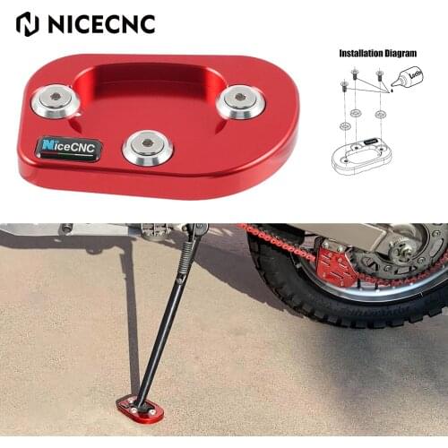 NICECNC Enlarged Footpad Foot Sidestand Pad For Honda XR650L XR 650L 650 L 1993-2020 2019 2018 Extender Motorcycle Accessories