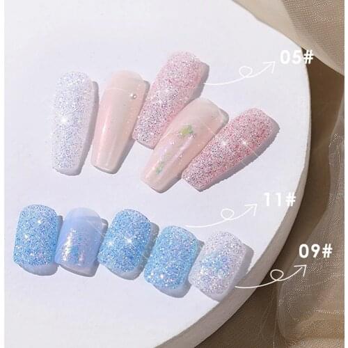 1Box Nali Shinning Holographic Nail Sugar Powder UV Gel Polish Nail Glitter Dust Pigment Candy Super Thin Sugar Sand Powder YJ#2