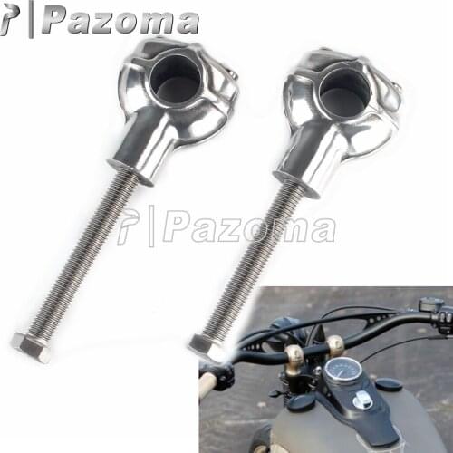 1Pair Universal 1"Handlebar Motorcycle Handle Riser Bar 25mm Aluminum Mount Handle Clamp For Harley Cafe Racer Honda BWM SUZUKI
