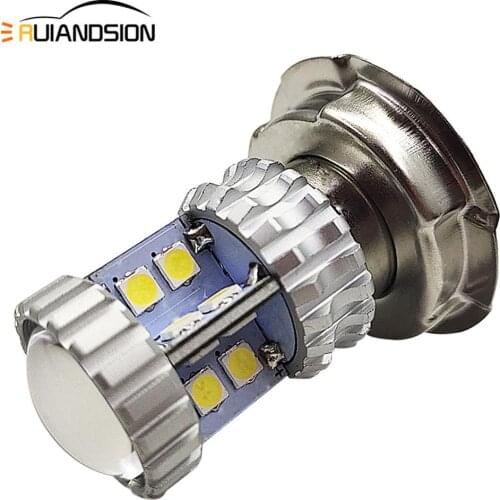 1Pcs 8W P26S LED Motorcycle Headlight White 6000K 3030 20SMD Bulb 600LM Bike Scooter Moto LED HeadLamp 10-30V No-polarity