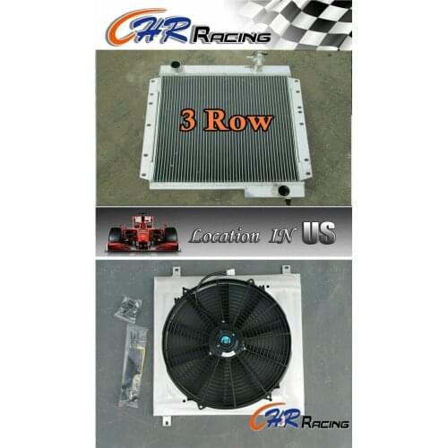 3core aluminum radiator for TOYOTA Land cruiser FJ40 FJ45 landcruiser+SHROUD+FAN