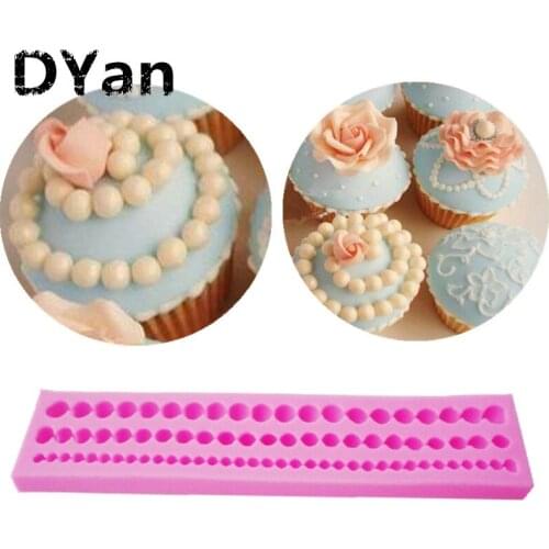 Long Pearl Shaped Fondant Mold Candy Resin Molds Silicone Soap Mold Silicone Cake Mould Fondant Cake Decorating Tools A1397