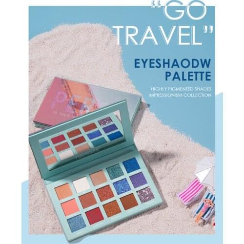 FOCALLURE 15 Colors Eye Shadow Matte Earth Color Eye shadow Shiny Pearly Sequins Eyeshadow Pigmented Eyeshadow Makeup TSLM1