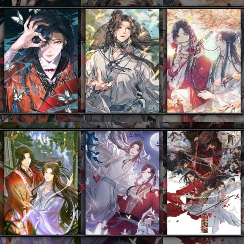 Anime Tian Guan Ci Fu Canvas Painting Hua Cheng Xie Lian Wall Art Posters and Prints Home Decor Pictures Living Room Decoration