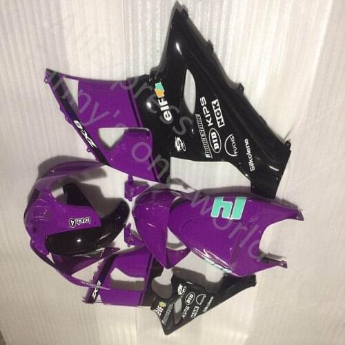 Custom Injection Mold Fairing Kit for KAWASAKI Ninja ZX6R 636 05 06 ZX 6R 2005 2006 Bodywork ZX6R 636 05 06 purple black