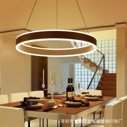 Circular meals chandeliers contracted character acrylic meals chandeliers droplight of contemporary sitting room