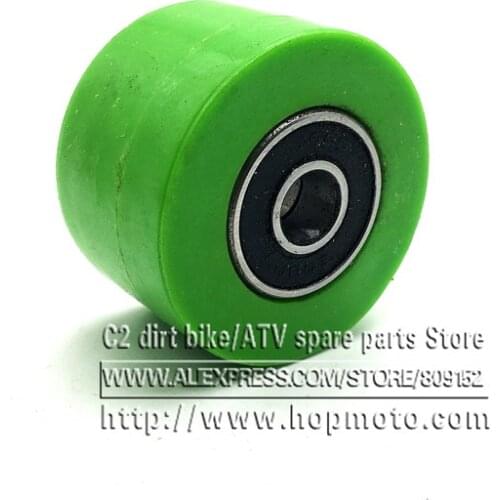 M8 8mm bearing Drive Chain Pulley Roller Slider Tensioner Wheel Guide For Pit Dirt Street Bike Motorcycle Atv CRF GREEN Colour