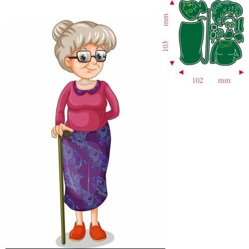 Metal Cutting Dies grandmother DIY Scrapbooking Paper Cards Decorative Craft Embossing