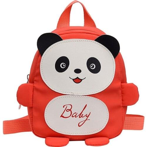 Nylon Animal Children Backpacks Kids Preschool School Bags Cartoon Panda Book Bags for Baby Girl Boy Anti Lost Backpack for Kids