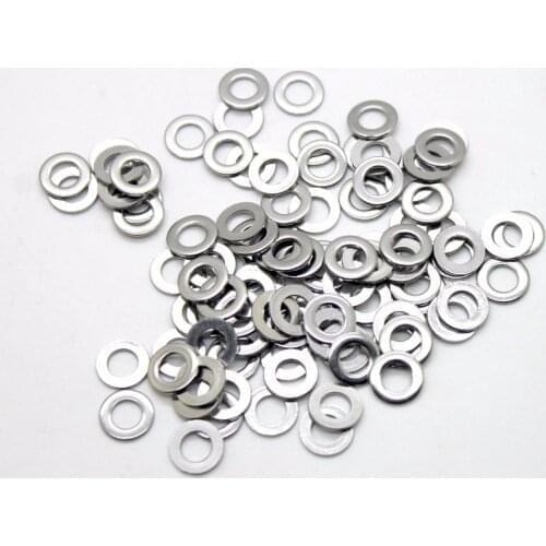 100Pcs DIN125 ISO7089 M1.6 M2 M2.5 M3 M3.5 M4 M5 M6 M8 M10 304 Stainless Steel Flat Machine Washer Plain Washer