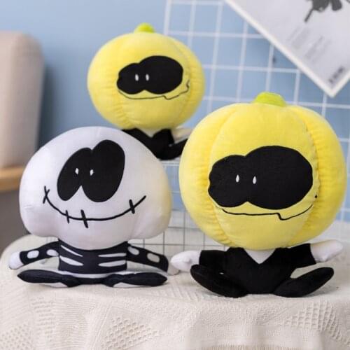 Hot Friday Night Funkin Plush Toy Spooky Month Skid and Pump Plushies Soft Stuffed Pillow Cute Kids Gift for Birthday Halloween