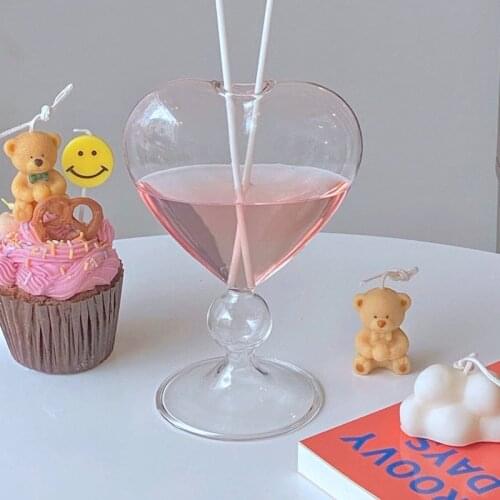 Transparent Glass Vase Love Heart Flower Pot Hydroponic Vases Desktop Terrarium Aromatherapy Bottle Home Living Room Decor