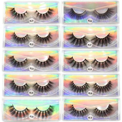 Faux Mink Lashes Wholesale Natural Wispy Mink Eyelashes Bulk Fluffy Volume Fake Eyelashes Wholesale Eye Lashes Lash Vendors