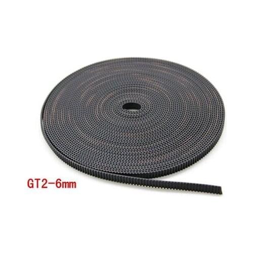 1Meters Rubber GT2 2GT-6mm open timing belt width 6mm GT2-6mm for 3d printer RepRap Mendel Rostock CNC GT2 belt pulley
