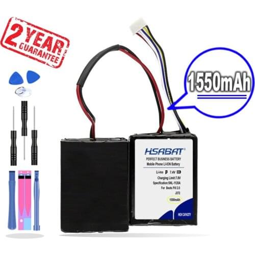 New Arrival [ HSABAT ] 1550mAh J272 Replacement Battery for Beats Pill 2.0 B0513 MH812AMA-UG HYB2725221547/ICP092941SH
