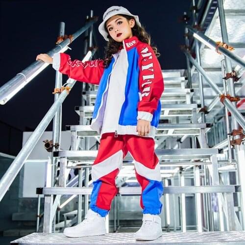 Modern ChildrenS Jazz Dance Costume Tide Girls Hip-Hop Performance Suit Boys Handsome Drum Performance Catwalk Costumes DWY2621
