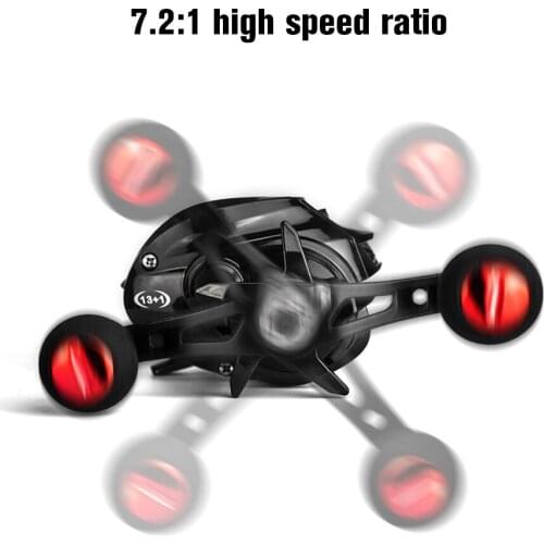 8KG Max Drag Baitcasting Reel 7.2:1 High Speed Fishing Reel For Bass In Ocean Environment 48 Hours Reel Fishing Accessories