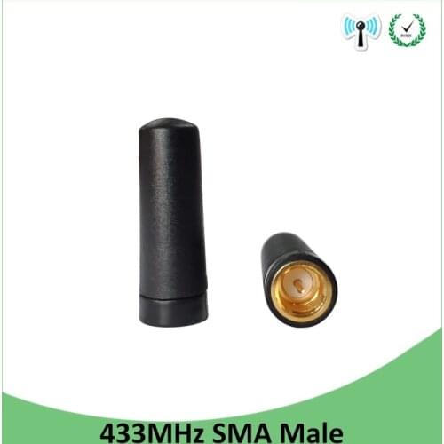 433 MHz Antenna 2.15dBi SMA Male Connector Mini Size 433MHz IOT antena directional antenne for wireless Lorawan watermeter