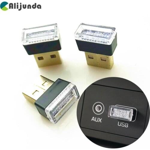 Car USB LED Atmosphere Decorative Luminaire Emergency Lighting for Mitsubishi ASX/Outlander/Lancer Evolution/Pajero/Eclipse