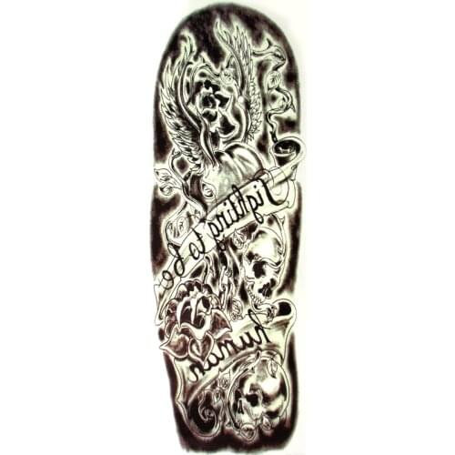 Large New fighting to be human Temporary Tattoo Stickers Sexy products full arm Immortal Phoenix tatoo Men Fake Tattoo