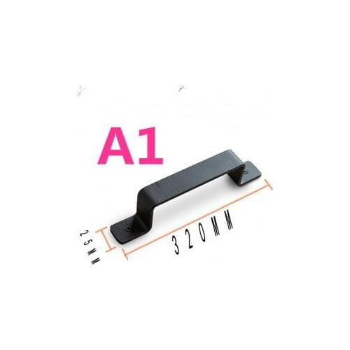 Carbon steel black interior barn sliding door handle gate handle door handles door lock