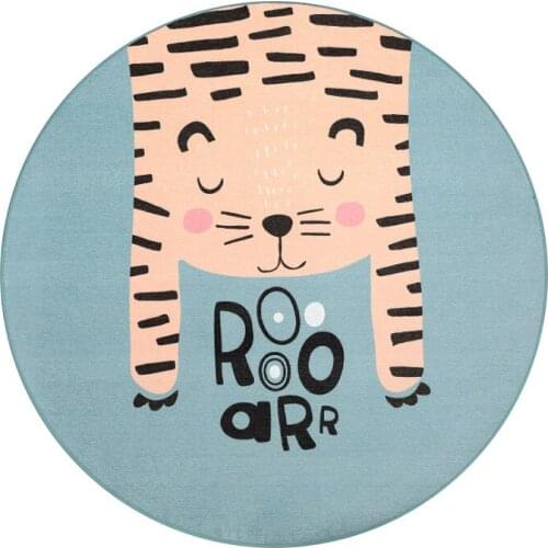 Baby Cartoon Animal Cat Play Mats Pad Toddler Kids Crawling Blanket Round Carpet Rug Toys For Children Room Decor Photo Props