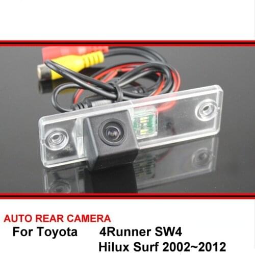 For Toyota 4Runner SW4 / Hilux Surf 2002~2012 Night Vision Car Reverse Backup trasera Parking Rear View Camera HD CCD sony