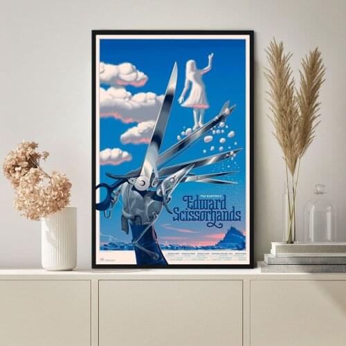 Edward Scissorhands Classic Hot Sale Movie Canvas Art Print Poster Wall Painting Home Decoration (No Frame)