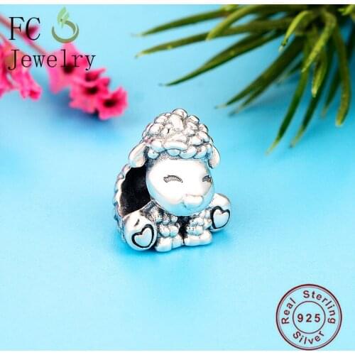 FC Jewelry Fit Original Brand Charm Bracelet Authenti 925 Silver Patti the Sheep Be Yourself Bead Women Making Berloque 2020