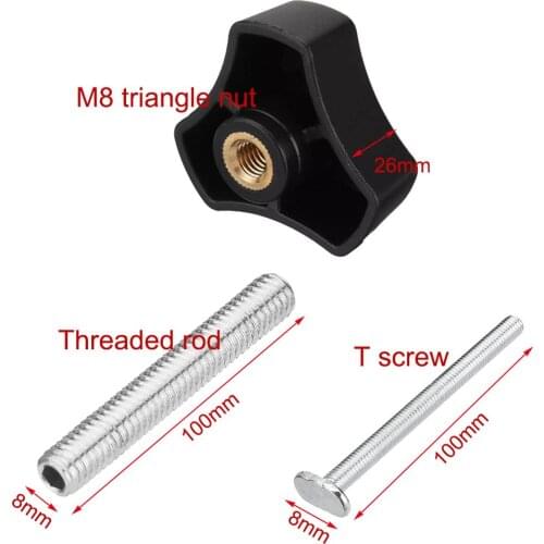 M8 Nut Quick Acting Hold Down Clamp T-track Miter Slot Clamp Woodworking Hand Tools 45 Type Track Accessories Dropshipping