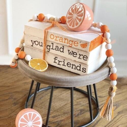 Tassel Beads Natural Wood Bead Garland Kids Baby Nursery Room Decor High Quality Small Fresh 2021 Home Ornament