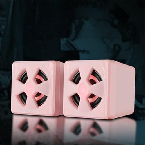 Computer Speakers Notebook Desktop Portable Mini Sound BarMusic Playing Center 3D Stereo Speaker Audio Center Music Sound Column